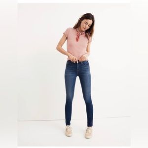 Madewell 10" High-Rise Skinny Jeans in Danny Wash: TENCEL™ Denim Edition